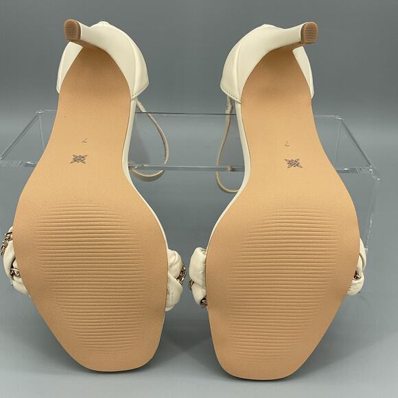 NEW BCBGeneration Women’s Isabel Braided Sandals White Size 7M - Picture 8 of 10